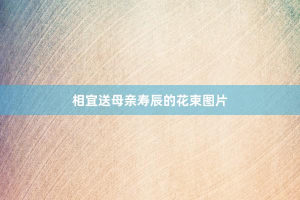 相宜送母亲寿辰的花束图片